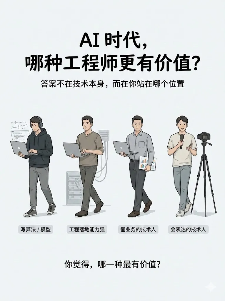 AI 时代工程师价值主题海报